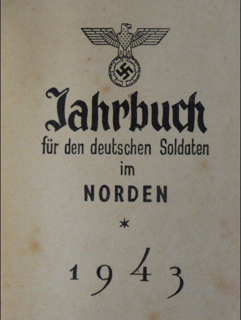 Original WWII German 1943 Pocket Year Book for Soldiers in the North