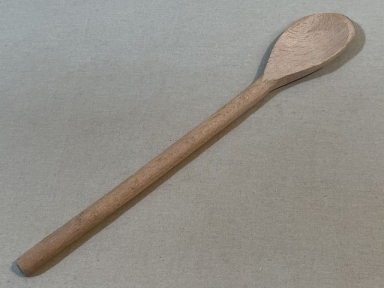 Original WWII Era German Soldier's Hand-Carved Wooden Spoon