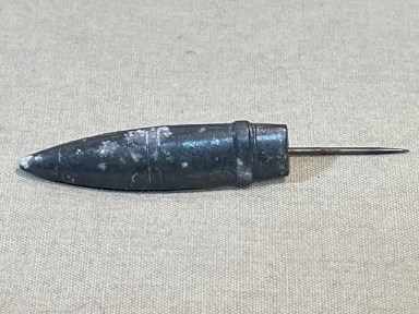 Original Nazi Era German Metal Weapons Stick Pin, Artillery Projectile