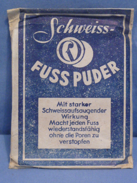 Original Nazi Era German Schweiss-Foot Powder Packet