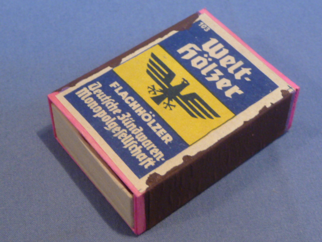 Original WWII German Box of Matches, Welt-H�lzer