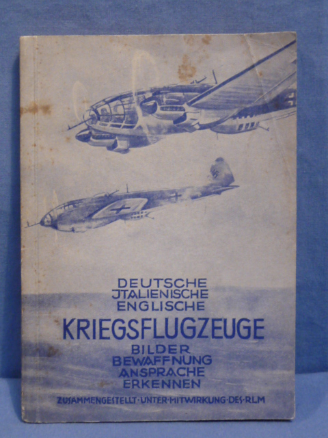 Original WWII German Book on German, Italian & English Planes