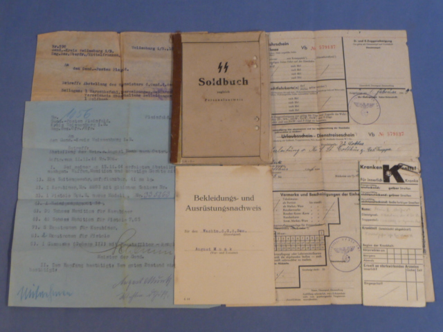 Original WWII German Military Policeman's SS Soldbuch PLUS!!!