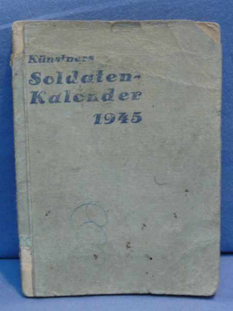 Original WWII German 1945 Soldier's Calendar Book, RARE!!!!