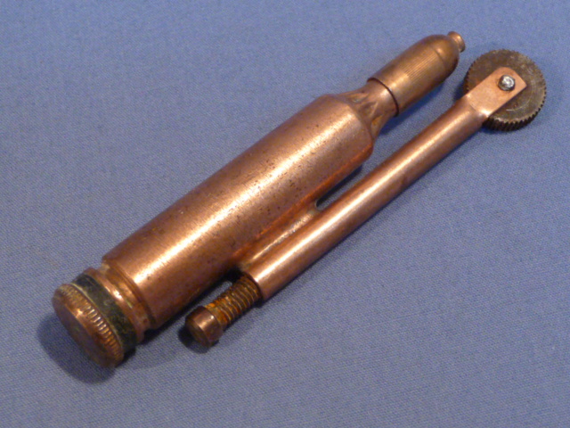 Original WWII German Soldier's Brass Bullet Lighter
