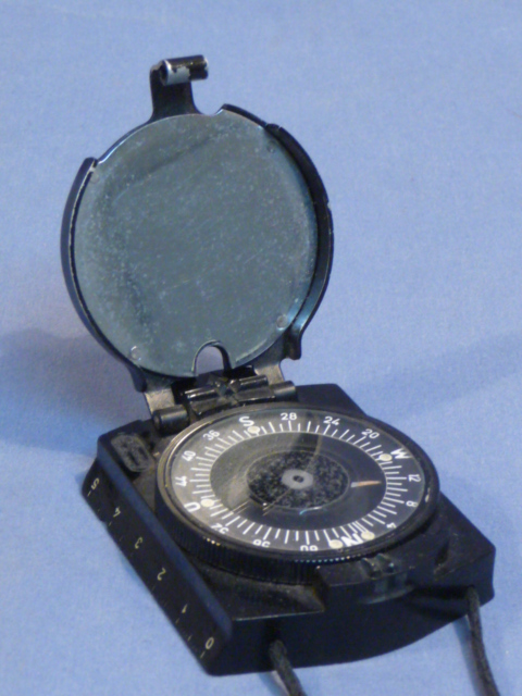 Original WWII German Bakelite March Compass with Lanyard