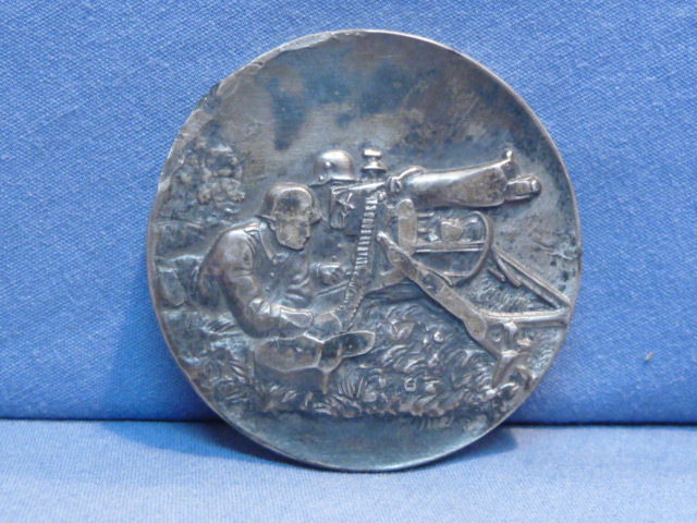 Original Nazi Era German Commemorative Coin, Maxim Machine Gun