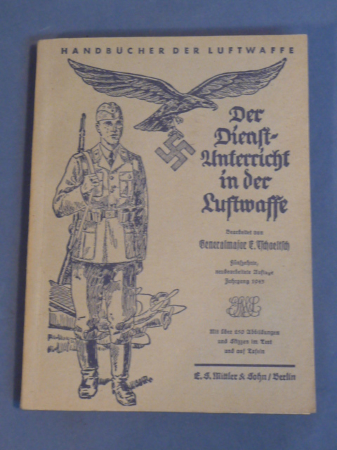 SUPER NICE! Original WWII German Reibert Manual, Der Dienstunterricht in der Luftwaffe