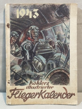 Original WWII German Flyer Calendar Book, Khlers illustrierter Flieger-Kalender