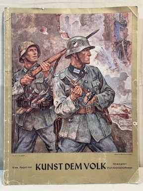 Original WWII German ART TO THE PEOPLE Book, KUNST DEM VOLK