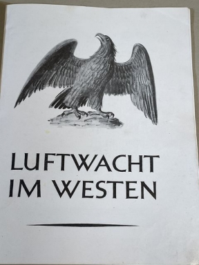 Original WWII German Air Watch in the West Book, Luftwacht im Westen