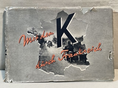 Original WWII German Group von Kleist in France Book, Mit dem K durch Frankreich