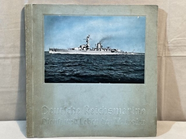 Original Pre-WWII German Navy Cigarette Card Album, Deutsche Reichsmarine