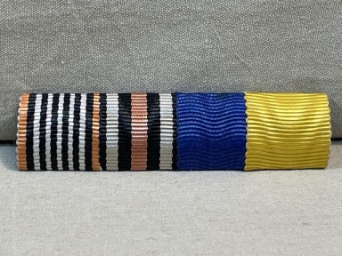 Original Nazi Era German 4-Position Ribbon Bar, Prussian War Effort Cross