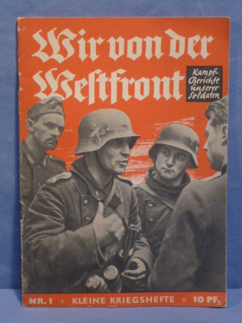 Original WWII German Youth Book, Wir von der Westfront