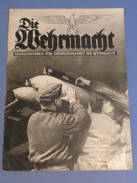 Original WWII German Magazine, Die Wehrmacht