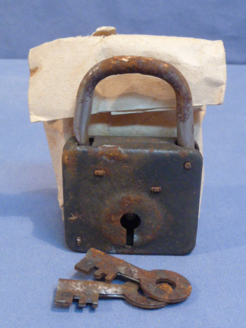 Original WWII German Soldier's Barracks Pad Lock
