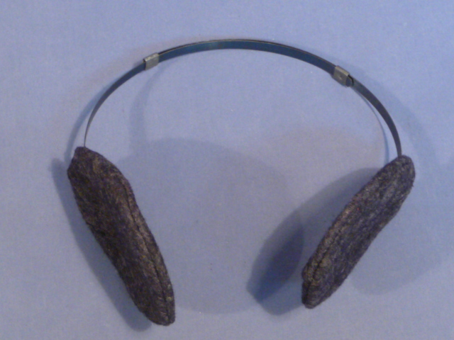 Original WWII German Soldier's Ear Muffs, DRP Marked!
