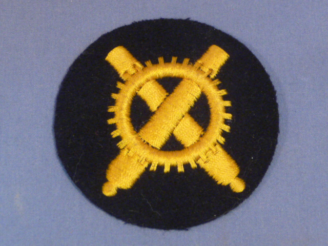 Original WWII German Kriegsmarine Artillery Mechanics EM Career Sleeve Insignia