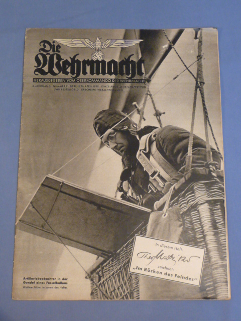 Original Pre-WWII German Magazine, Die Wehrmacht