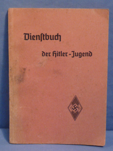 Original Nazi Era German Hitler Youth Service Book