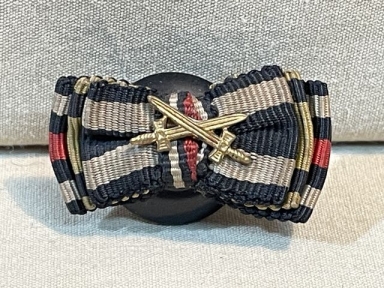 Original Pre-WWII German 3-Position Button Hole Ribbon, 1914 Iron Cross
