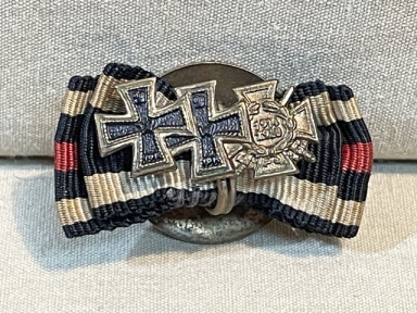 Original Pre-WWII German 3-Position Button Hole Ribbon, 1914 Iron Cross