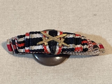 Original WWII German 7-Position Button Hole Ribbon, 1914 Iron Cross