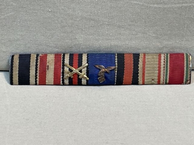 Original WWII German 7-Position Ribbon Bar, 1914 Iron Cross