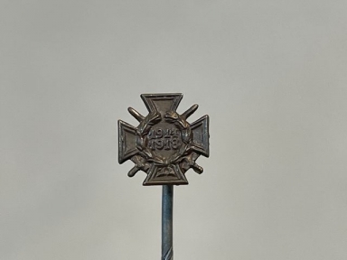 Original Pre-WWII German Combatant's 1914-1918 Honor Cross (Hindenburg Cross) Miniature, 9mm