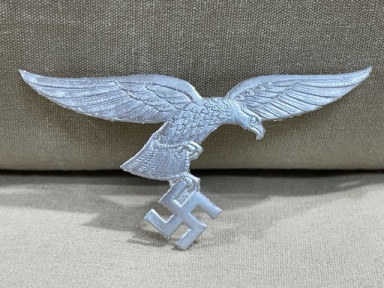 Original WWII German Luftwaffe Eagle Letter Closer, SILVER