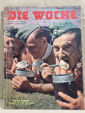 Original WWII German Magazine Die Woche, November 1941