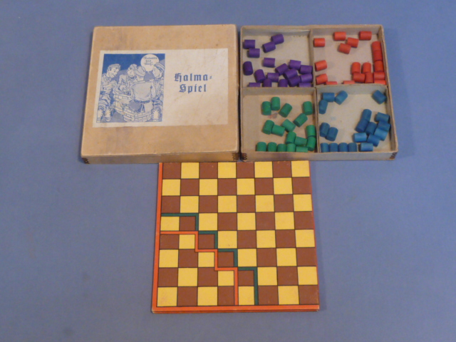 Original WWII German Soldier's Board Game, Halma-Spiel