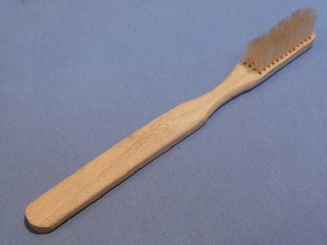 Original WWII Era German Soldier's Wooden Tooth Brush, UNUSED!