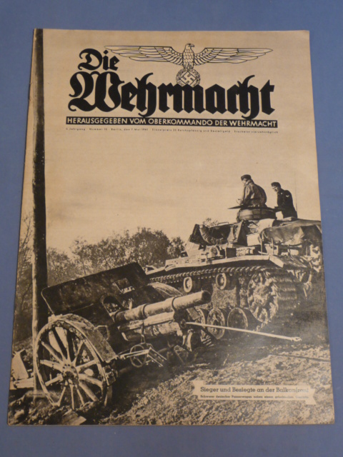 Original WWII German Die Wehrmacht Magazine, May 1941