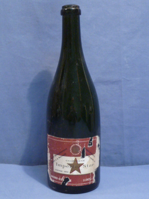Original WWII German Champagne Bottle (1934) WEHRMACHT Marked!!!