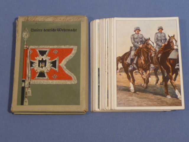 Original WWII German Wehrmacht (Armed Forces) Information/Picture Card Set
