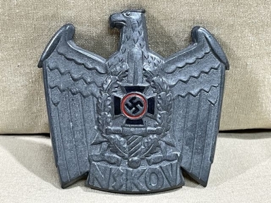Original Nazi Era German NSKOV Visor Cap Insignia