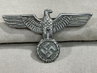 Original WWII Era German Heer (Army) Visor Cap Eagle, Early 1st Type