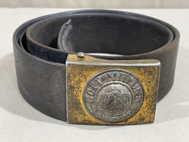 Original WWI Prussian Army EM/NCO Belt and Buckle