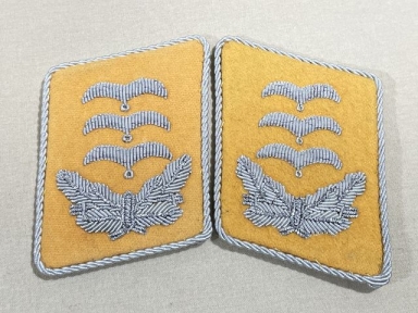 REPRODUCTION? WWII German Luftwaffe Flight/Fallschirmjger Hauptmann Collar Tabs, Pair