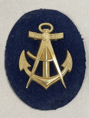 Original WWII German Kriegsmarine (Navy) Carpenter NCO's Career Sleeve Insignia