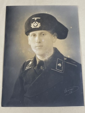 Original Nazi Era German Early PANZER Soldier's Photograph