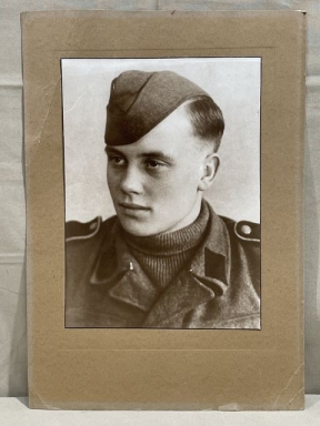 Original WWII German Waffen-SS Soldier's Photograph with Matting