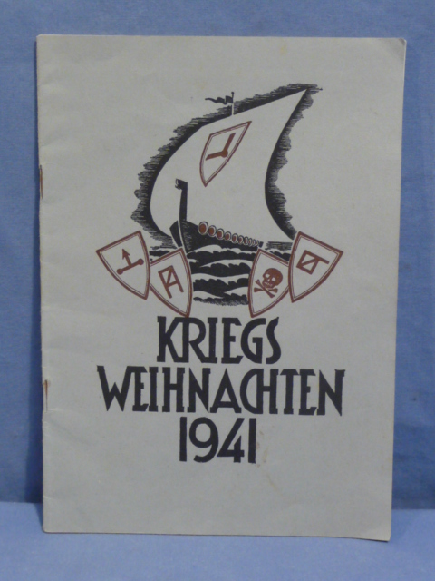 Original WWII German War Christmas 1941 Book, KRIEGS WEIHNACHTEN 1941