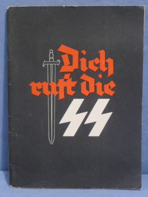 Original WWII German The SS is Calling You Book, Dich ruft die SS