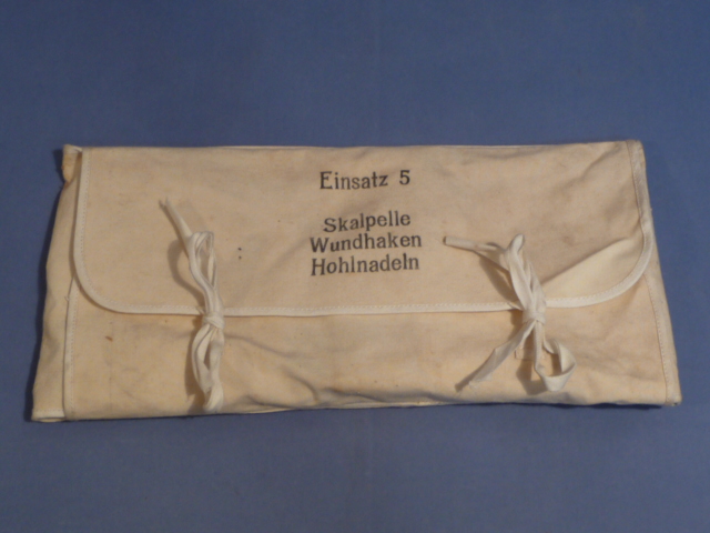 Original WWII German Medical Chest Insert 5 (Einsatz 5), Scalpels-Retractors-Hollow Needles