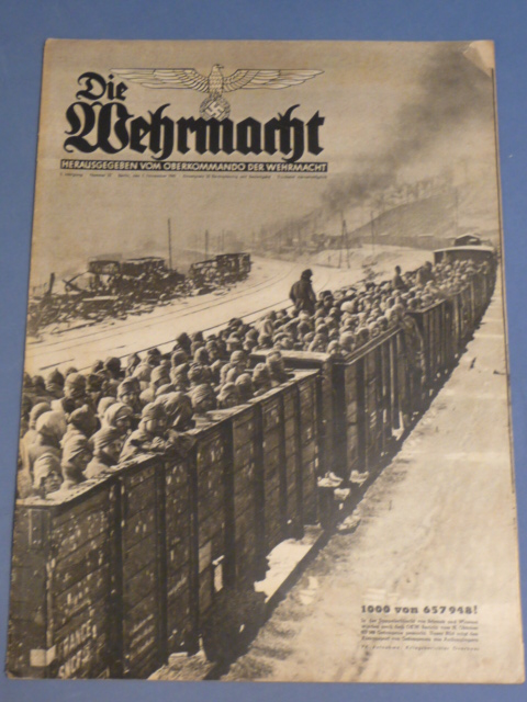 Original WWII German Die Wehrmacht Magazine, November 1941