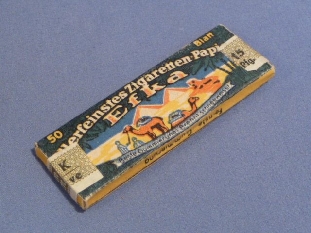 Original Nazi Era German Efka Cigarette Rolling Papers w/Tax Stamp
