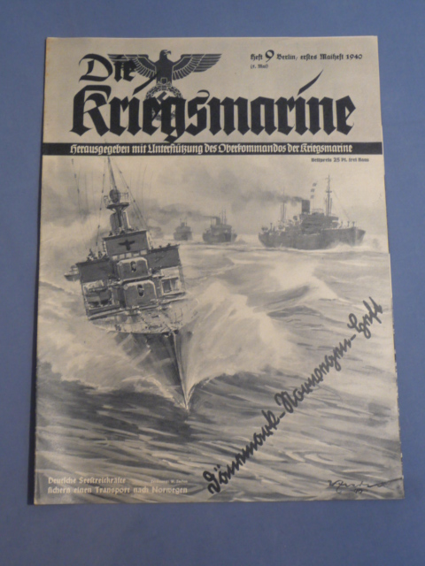 Original WWII German Die Kriegsmarine Magazine, May 1940
